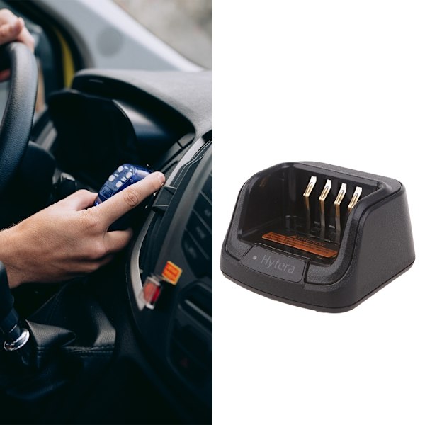 Batteriladdare Ersättning för Hytera Radio HP602 HP682 HP702 HP782 HP562 HP606 Tvåvägsradio Walkie-Talkie Laddare Single base