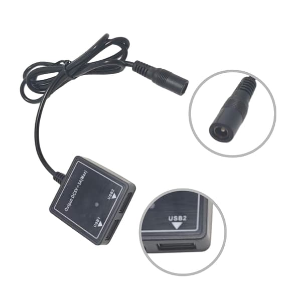 5V3A hurtigladeadapter Solar spenningsregulator 5v-30v for solcellepanel USB-lader for telefonkamera ladeadapter 28cm