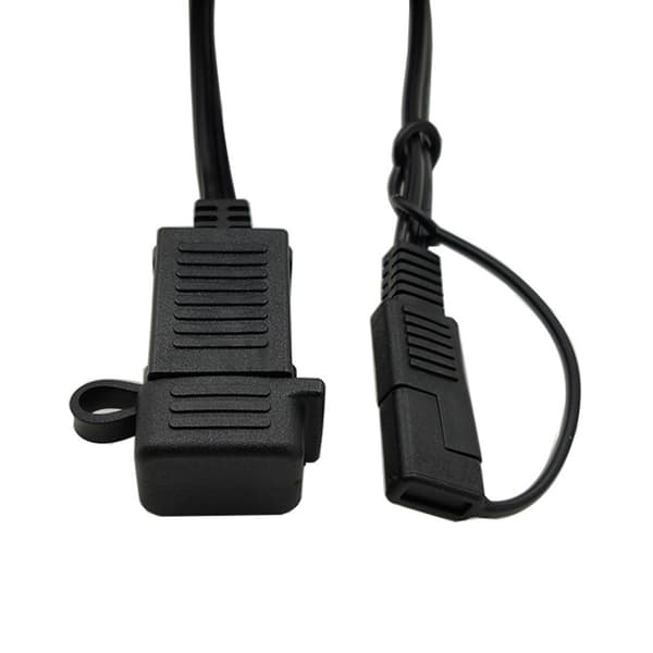 Motorsykkel USB-lader SAE til USB-strømkabel 5V/2A med vanntett deksel