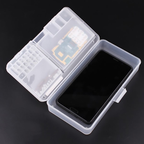 Förvaringslåda för telefon LCD-skärm, moderkort, IC-chips, komponenter, skruvar