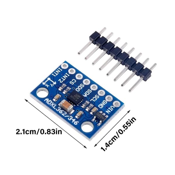 ADXL362 3-Akser Digitalt Accelerometer Sensormodul Til 1.6V-3.5V SPI-Grænseflader