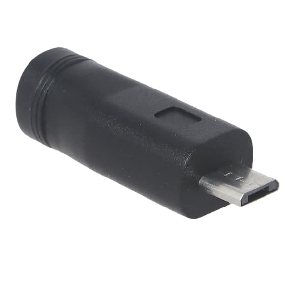 Universal DC 5.5x2.1mm Hunn til Micro USB-kontakt Ladeplugg Strømadapter for mobiltelefon