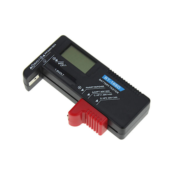 BT-168D Batteritestare Voltmätare för Små Batterier Knappcell 9V 1.5V AA