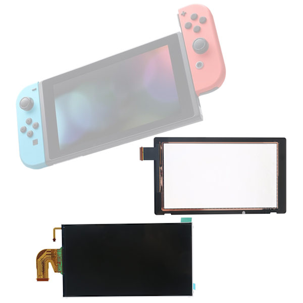 LCD-skärm för Switch NS, pekskärm, konsolpanel, reparation P
