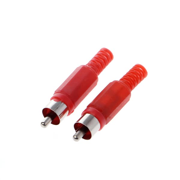 20 kpl Musta Punainen Juotos RCA Urosliitin o Videoadapteriliitin