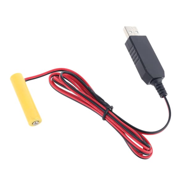 LR03 AAA -paristonpoistaja virtajohto LED-valolle USB-virtajohdolla 2AAA