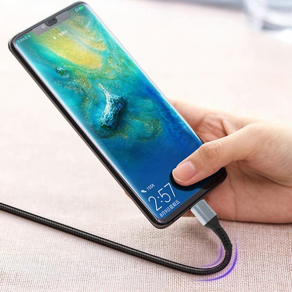 USB C til USB C Kabel Han til Han Kabel Understøtter Opladning Synkronisering Dataoverførsel Ledning 480mbps til Elektroniske Enheder 0.5m 100 W