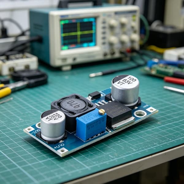 Effektive justerbare buck-omformere for LED-belysning og elektronisk prototyping