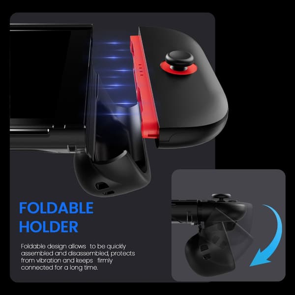Øvre og nedre deksel for NS2 Full Coverage Hard Shell Game Console Beskyttelsesveske Støtsikkert spilltilbehør Black