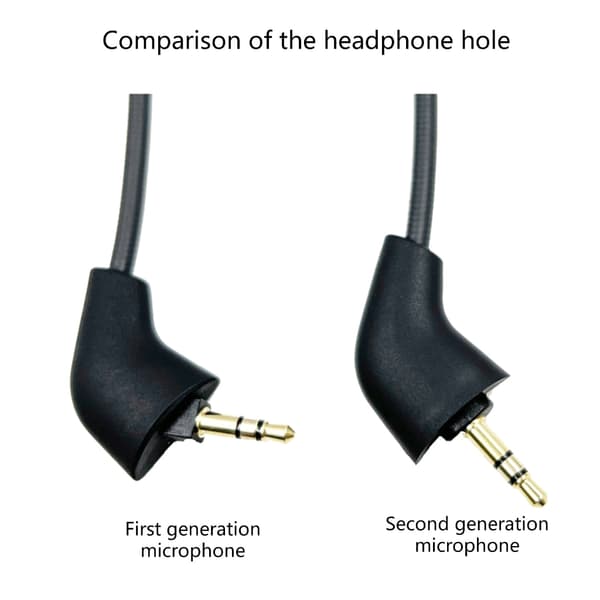 3,5 mm Mikrofon Ersättning Mic för Ny Version Hyper X Cloud II Spelheadset