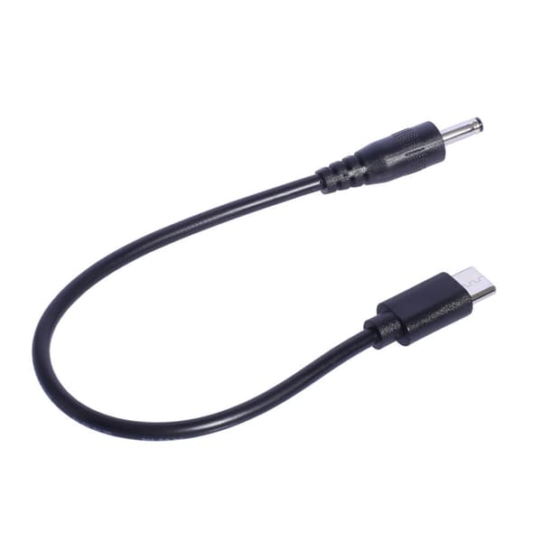 Type C USB C hann til 3.5x1.35mm hann strømforlengelseskabel strømomformer for LED-bordlampe