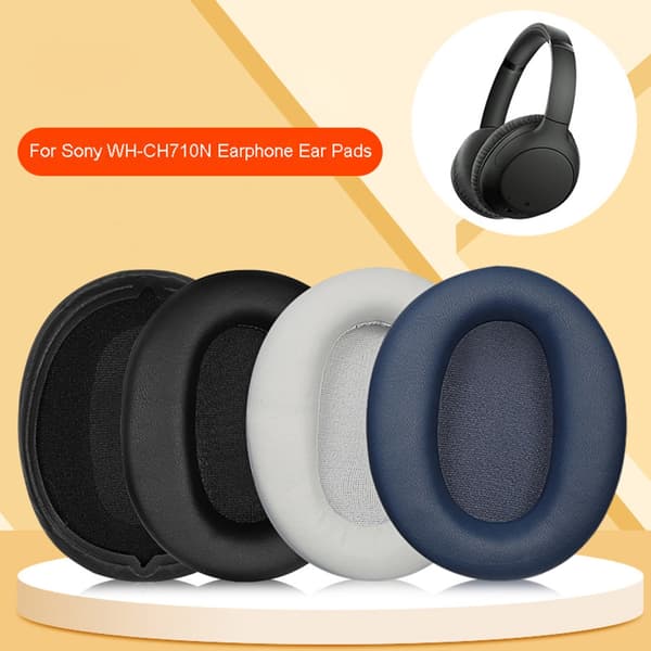 Pustende øreputer for WH-CH710N hodetelefoner Øreputer Elastiske øreputer Hodetelefoner Memory Foam Sleeves Protein Øreputer Gray
