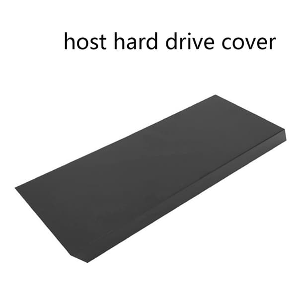 Erstatningshus Frontplade til Konsol Solid Mat HDD Bay Harddiskdæksel til Skal til Etui til Konsol Black