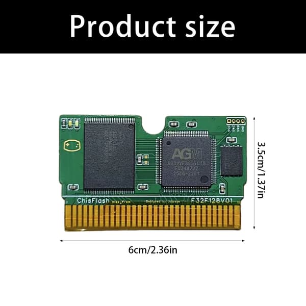 Flash-patroner MCU-spilpatroner med 32 MB plads og batteri Nem permanent datalagring til ChisFlash