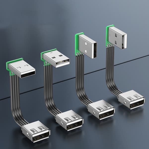 USB2.0 Skjøteledning FPV Flat Slim Thin Ribbon 480Mbps Rask Dataoverføring 0.5m - Up