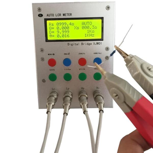 LCR Tester ESR Meter Digital Bridge LCD Display LCR Multimeter med Strømkabel 1