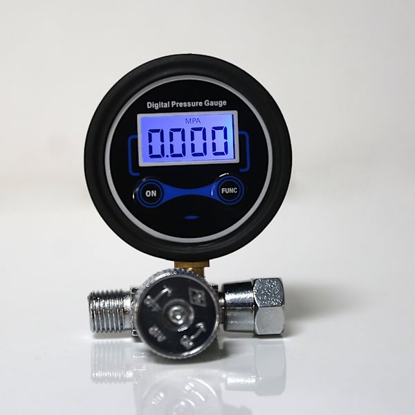 Digital Lufttrycksregulator med Mätare Kontrollventil för Sprutpistol 1/4\" 200PSI