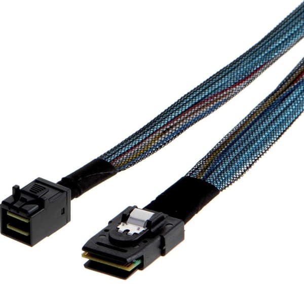 Højtydende internt MiniSAS SFF8643 til MiniSAS SFF8087 kabel 1m