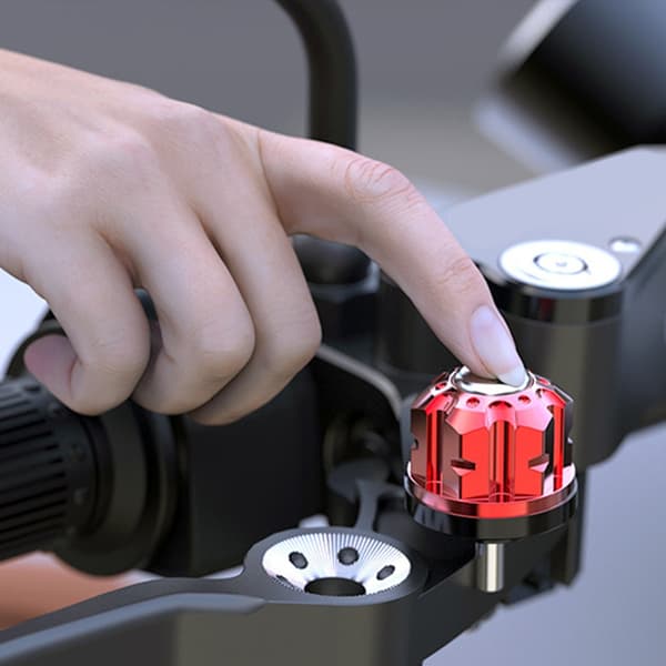 Motorsykkelstyrelås Bremsespak Gassakselerator Grepslåser Red