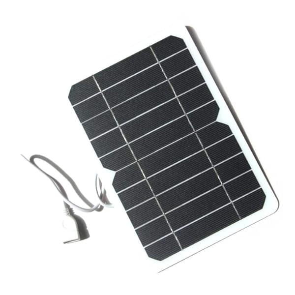 Utendørs 5V bærbar solcelleladerpanel lett solcellepanel med 50 cm kabel