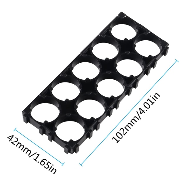 18650 Lithium Batterihållare Fäste Batterihållare med 2x5 Cell Spacer 1PC