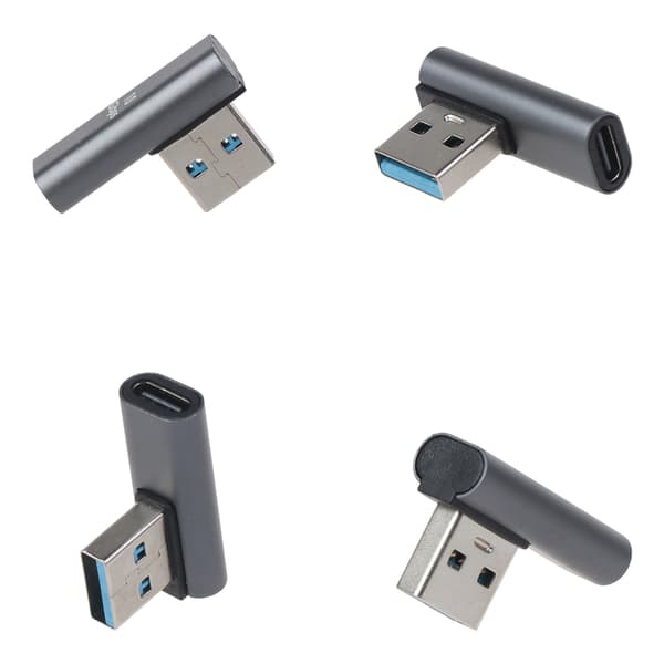 USB-C Vinkeladapter, 10 Gbps Han till Hona Förlängare