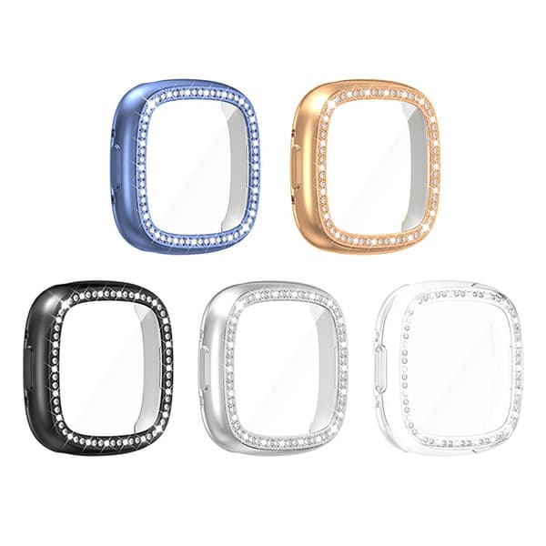 4 klockor Anti-scratch Bumper Shells Frame Cover Skärmskydd Black