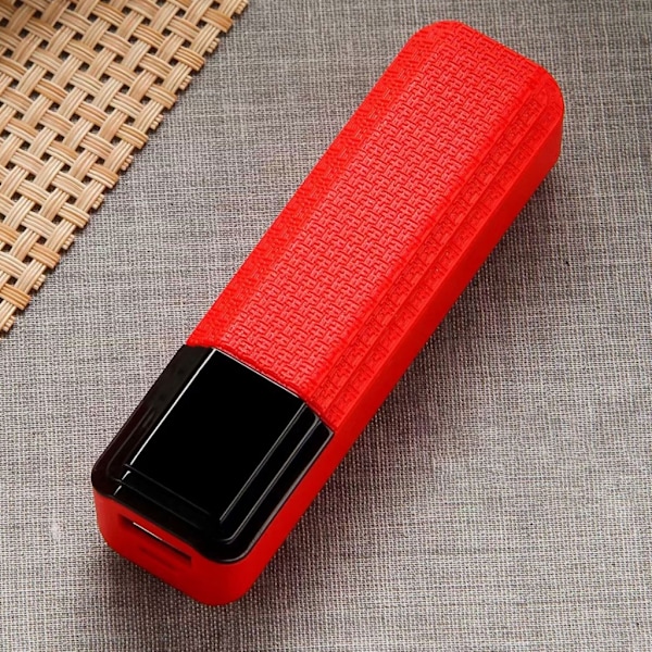 Resevänligt DIY Laddningsbank Fodral Strömförsörjning Hölje för Enkelt 18650 Batteri Strömförsörjning Smartphones & Gadgets Red
