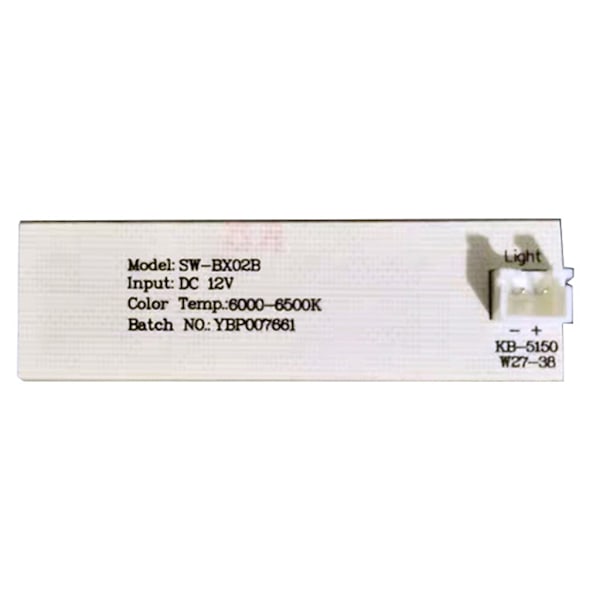 SW-BX02B Kylskåps-LED-ljusbräda DC12V Ingångs-ljusbräda Stabil Prestanda