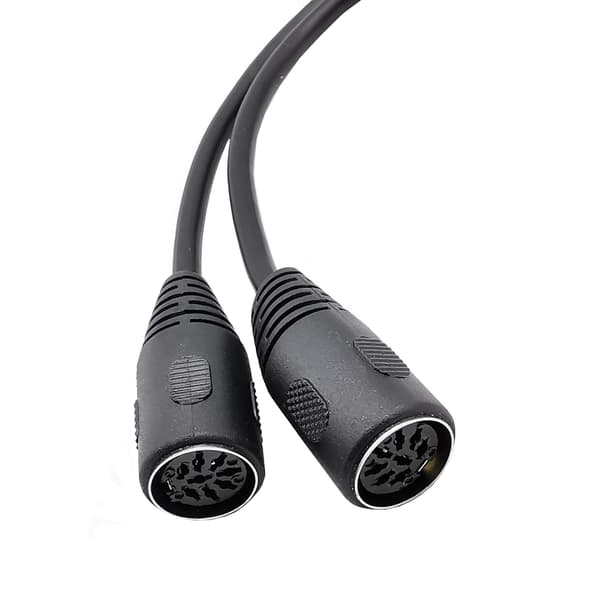 8-pin DIN-splitterkabel 1 hann til 2 hunn-kabel for lydsystemer