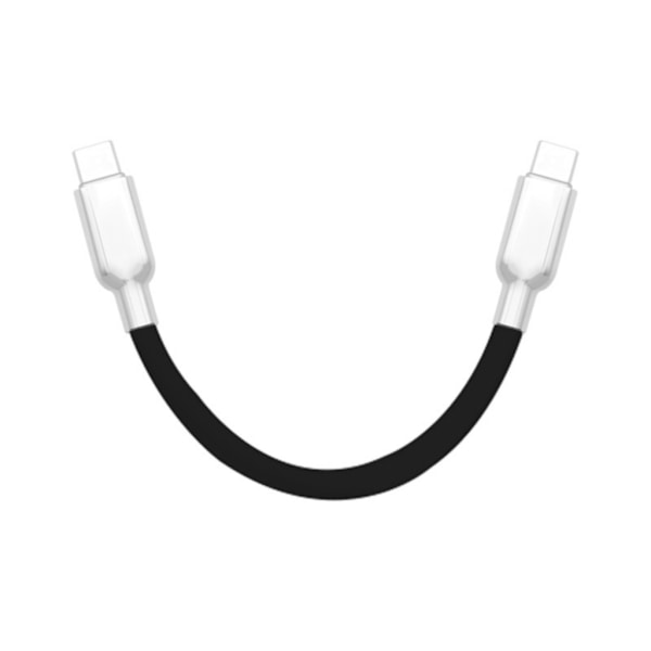 USB C Lige Hoved Datakabel Ledning Han til Han Type C Data Synkroniseringsledning Black 35CM
