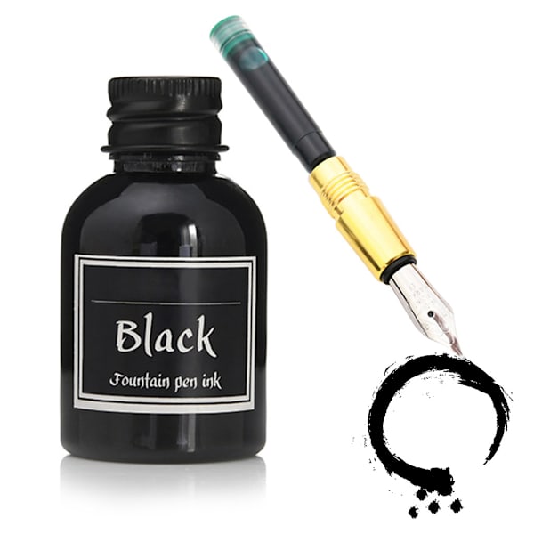 Kalligrafi Pen Bläck 10 färger Fountain Dip Bläck Set Non-Fading Writing Art Craft Bläck 30 ml Flaska 10 ljusa färger