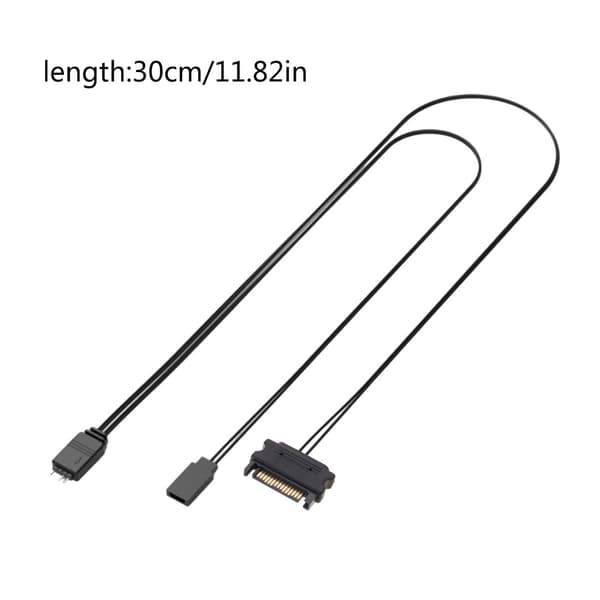 1 st 5V 3Pin 5V 3Pin ARGB Kontroller SYNC Adaptrar Kabel för Moderkort SYNC White
