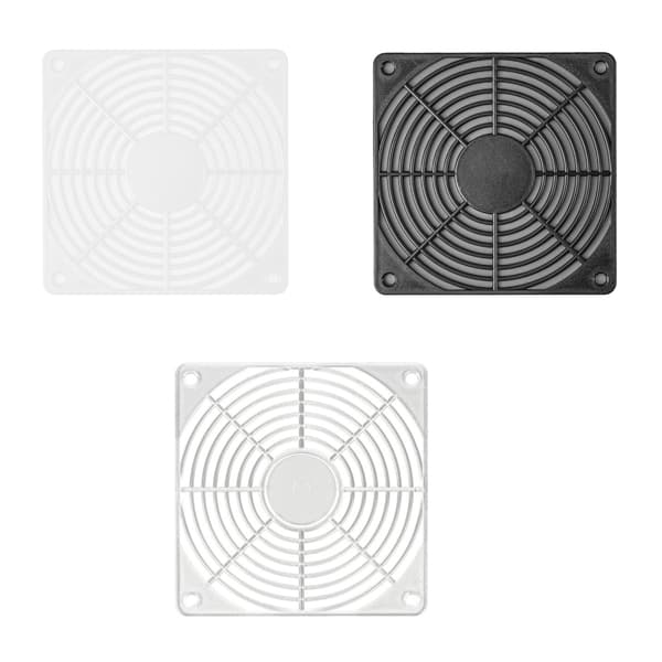 ABS 12 cm PC-køleventilatorbeskyttelsesgitter med skruer til sikker montering White