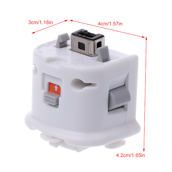 1 st Extern Motion Plus Adapter Sensor för Wii/för Wii U Fjärrkontroll