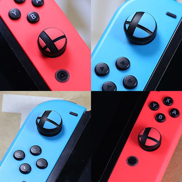 Gamepad Tommelfingergreb Hætte Joystick Cover til Switch Controller Tommelfingerstænger Blue