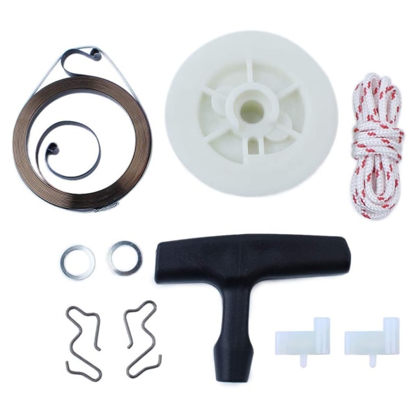 Recoil Pull Starter Fjäderremskiva Handtag Grip Rep Kit för MS180 MS170 MS210 MS230 MS250 021 023 025 017 018 Motorsågar