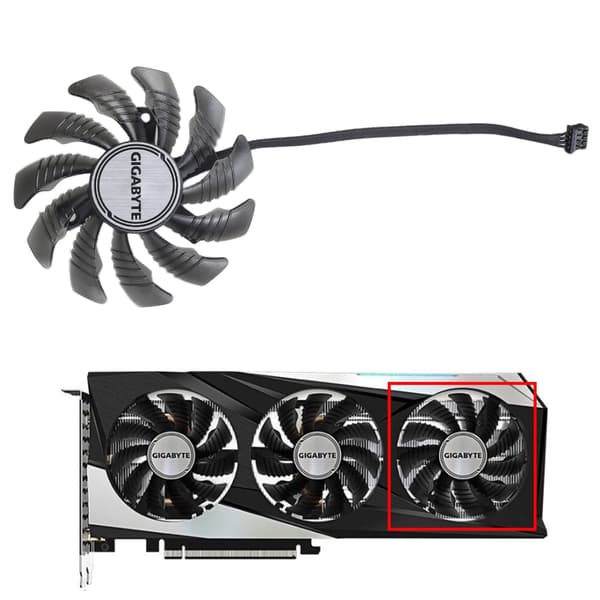 GPU-køleventilator 78mm PLD08010S12HH 4Pin 12V VGA-grafikkortventilator til 3050 3060 3060TI GAMING OC null - B