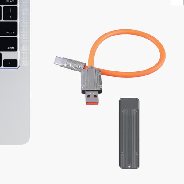 66W USB - USB C -kaapeli lyhyt lataus USB-uros - uroskaapeli 480 Mbps data