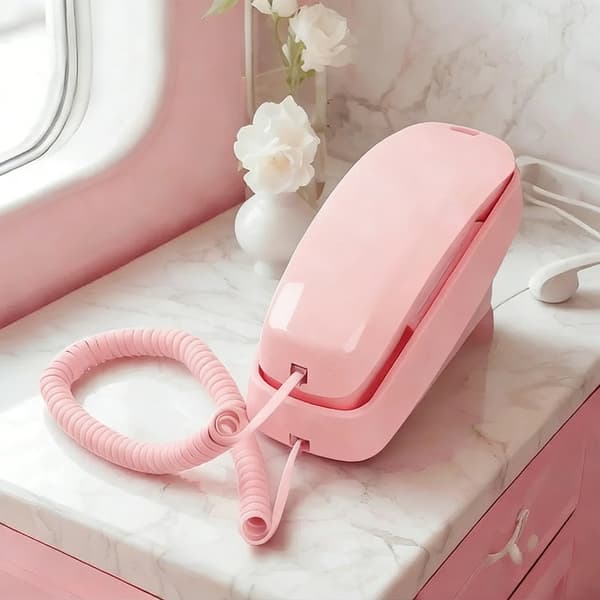 Standard Design Kablet Fasttelefon Store Opplyste Knapper Høy Lyd for Eldre Brukere Pink