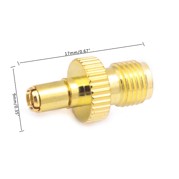 5 st SMA Hon till TS9 Han RF-kontakt Koaxialadapter Rak Guldpläterad