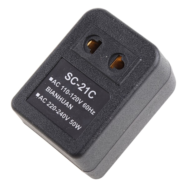 Nyaste Spänningsomvandlare Adapter 110V US till 220V US EU Svart 1 St