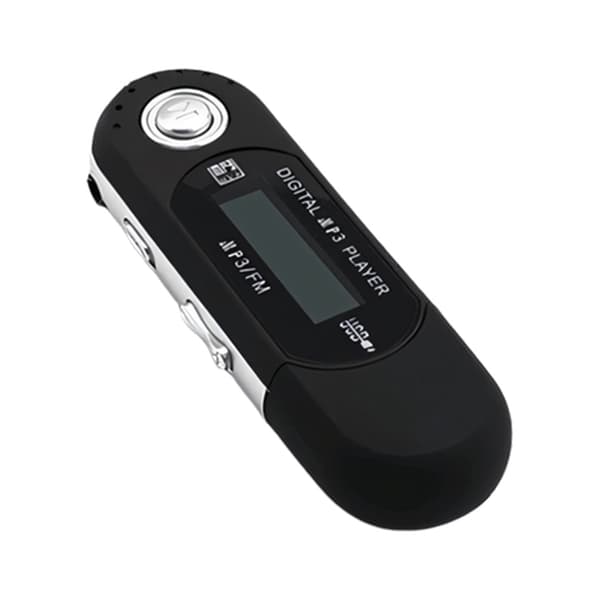 Bærbar MP3-musikafspiller med direkte USB-forbindelse og understøttelse af ekstern hukommelse Black