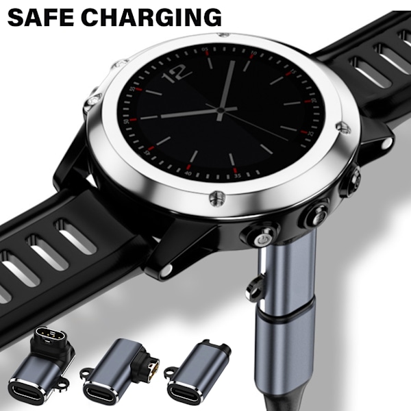 Smartwatch USB C Laddningsomvandlare Adapter för 7/7X/5S/6/6X Klocka Snabb Laddningskontakt null - Side bend
