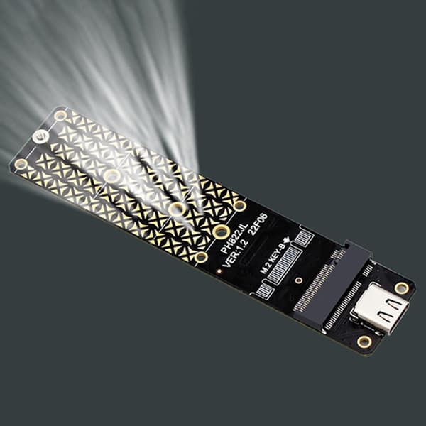 M.2 Solid State Disk SSD til USB C Adapter 10Gbps Hastighet Harddisk Adapter