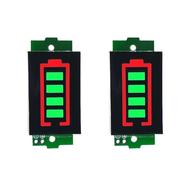 LiBattery Kapasitet LED-skjermmodul for litiumbatterikapasitet 1S til 8S Green