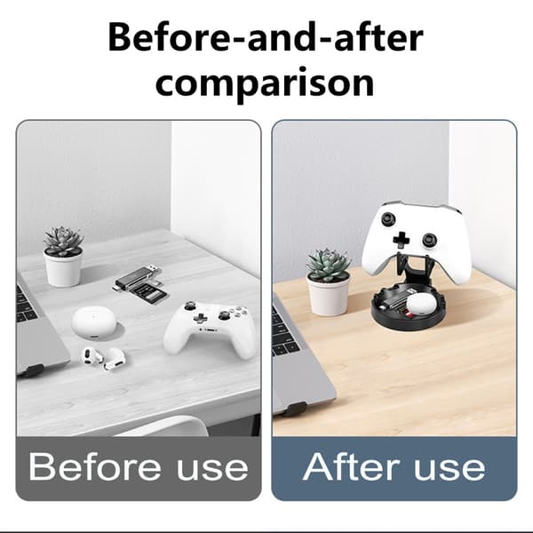 Lazy Telefon Display Stand Stabil Stor Base Support Skridsikkert Design til Gamepad White