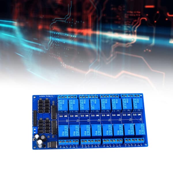 5V/12V/24V Microcontrollere Interface Strømrelæer Shield Modul 16 Kanal Relæer Modul Board null - 5V