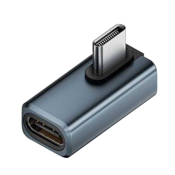USB Typ C Adapter 240W 80Gbps 8K@60Hz för Thunderbolt4/5 Enheter för Effektiv Dataöverföring White - Side bend