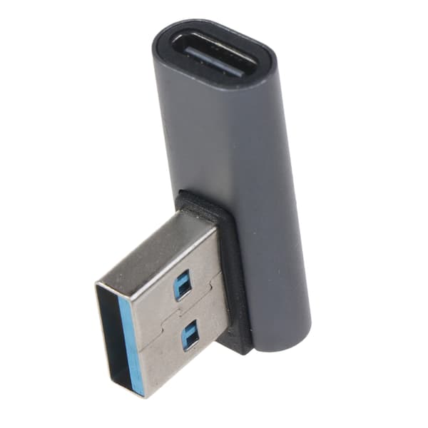 USB-C Vinkeladapter, 10 Gbps Han till Hona Förlängare